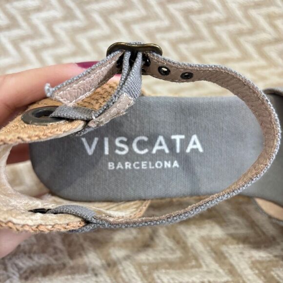 Viscata Barcelona Pubol Canvas Espadrille Wedges - Picture 7 of 12
